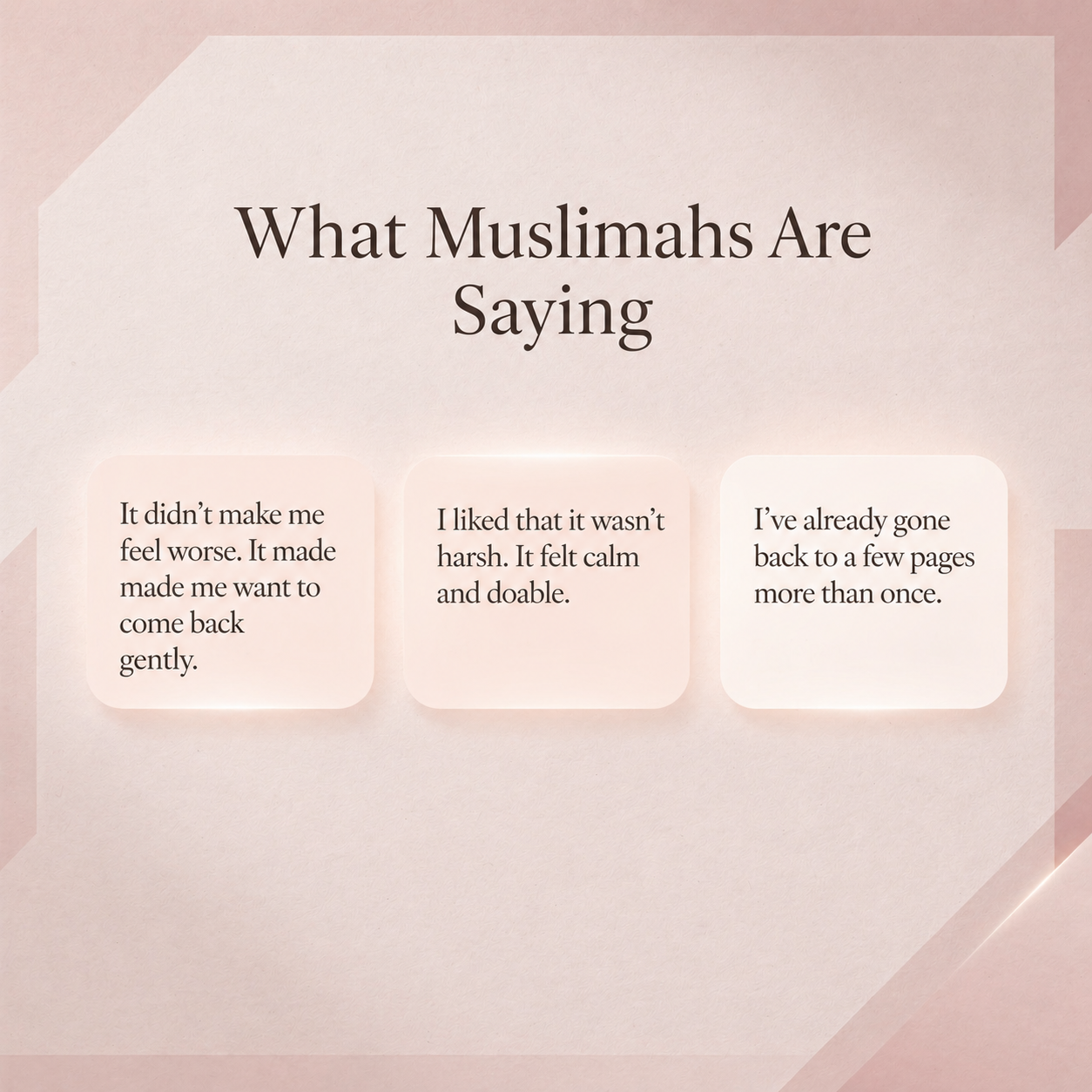 The Muslimah Reset System